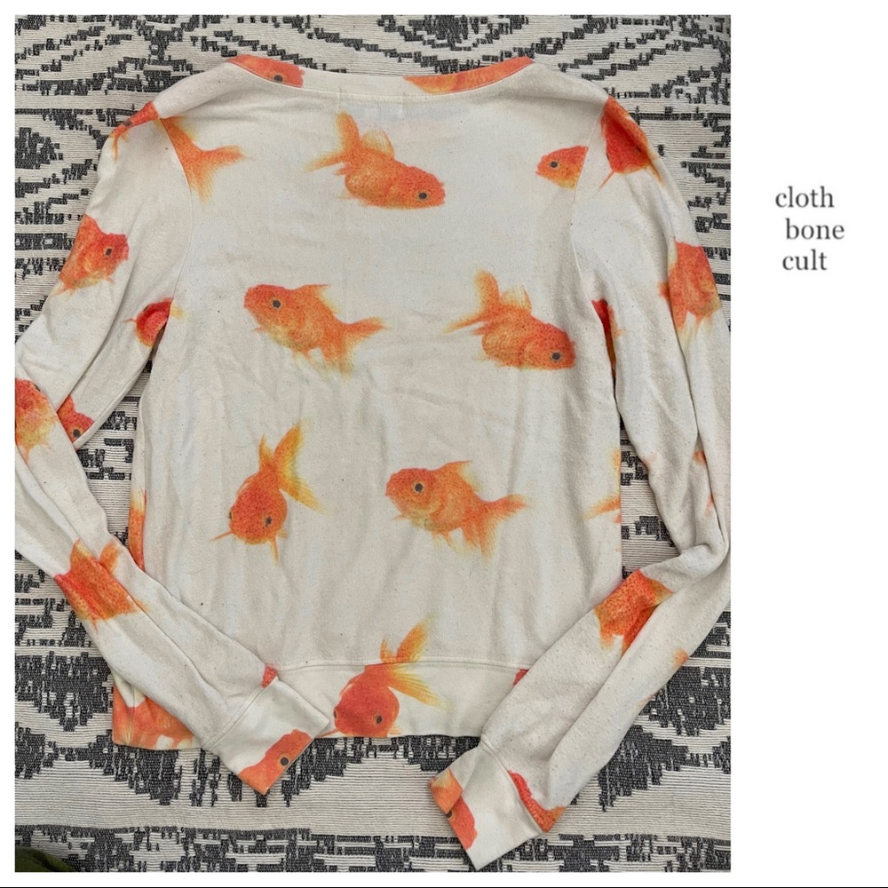 Wildfox Rare & Coveted Goldfish Sweatshirt - image 3